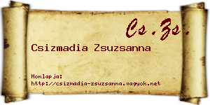Csizmadia Zsuzsanna névjegykártya